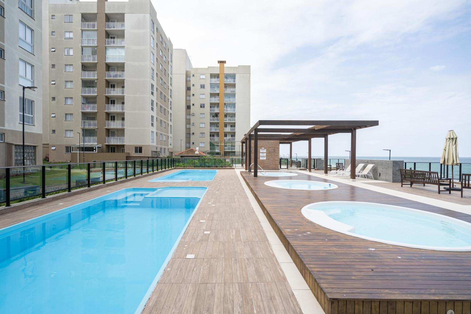 Aptos Completos Com Vista Mar Pe Na Areia Em Barra Velha Em Condominio Resort Com Spa, Piscina, Quadra De Futebol, Sala De Jogos, Brinquedoteca, Complexo Com Diversos Comercios Barra Velha (Santa Catarina) Exterior foto